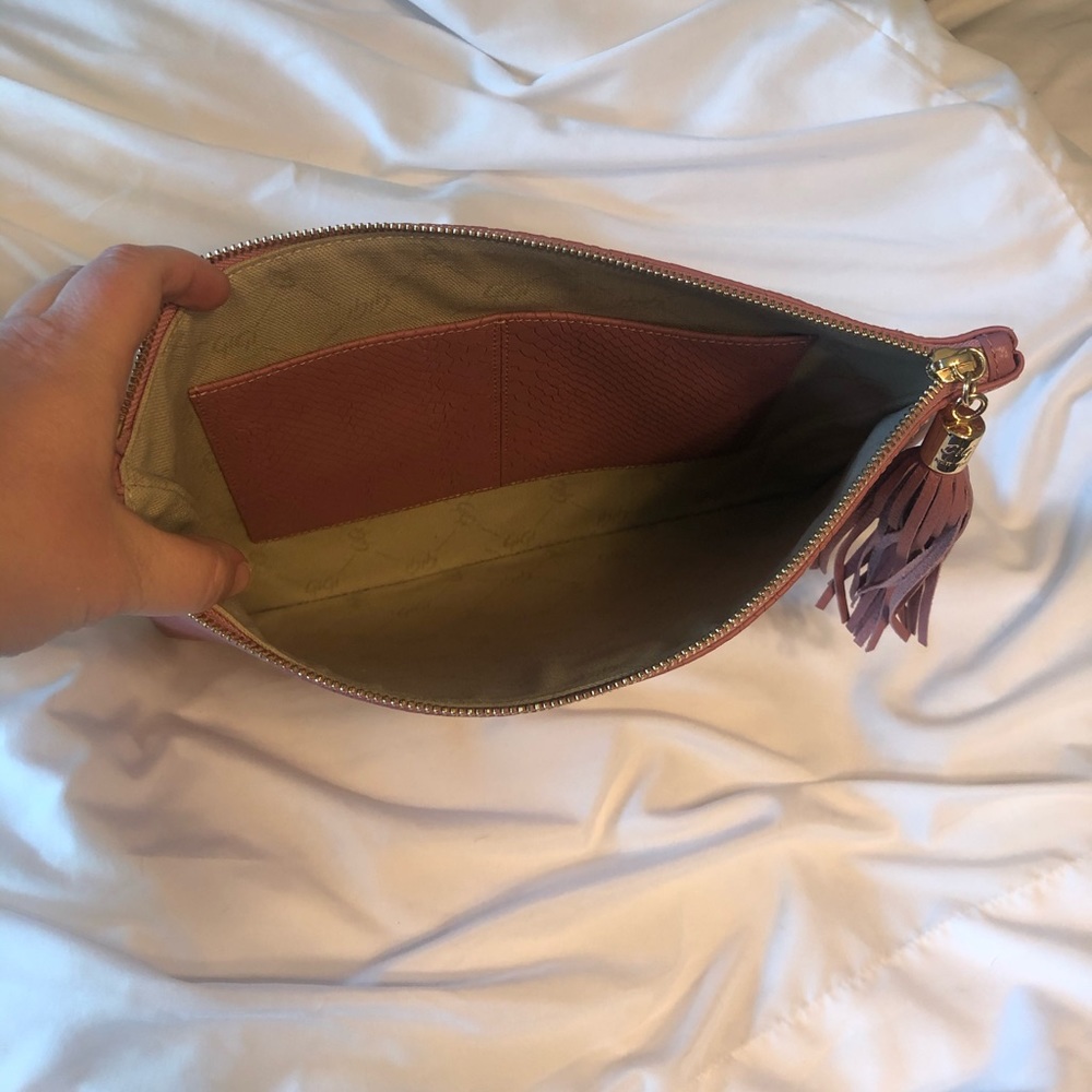 Gigi New York All-In-One Python-Embossed Clutch - image 5